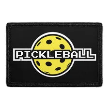 Pull Patch Pickleball 8-Bit patch gul med velcro