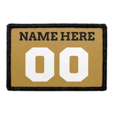 Pull Patch Customizable Jersey patch guld sort hvid med velcro