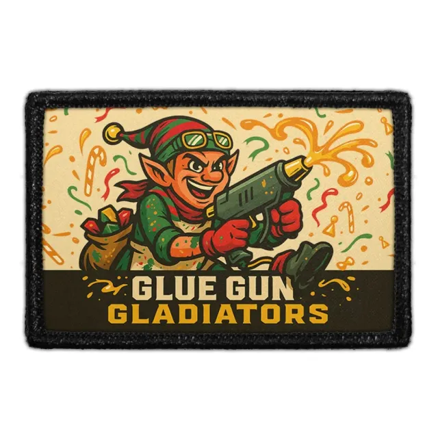 Pull Patch Glue Gun Gladiators patch 1 stk velcro