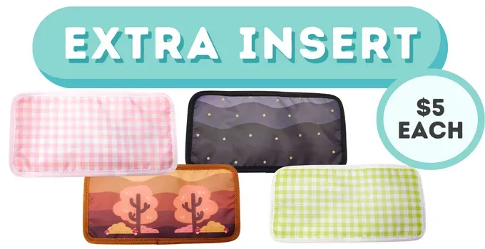 Appleminte Ita Bag inserts indlæg 3 designs baggrund