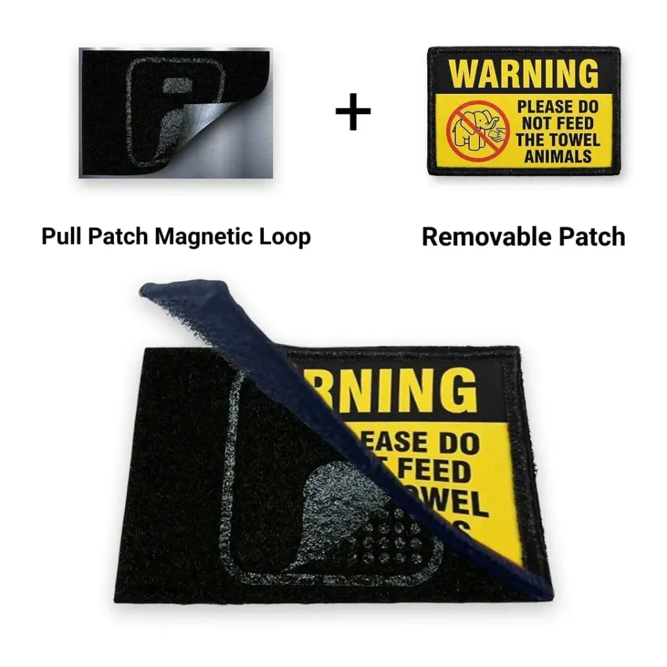 Pull Patch Towel Animals patch 3x2 magnetisk