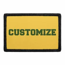 Pull Patch Custom Green College Text lap grøn velcro