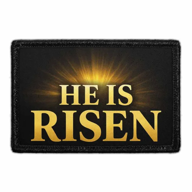 Pull Patch He Is Risen patch 7,6x5 cm tro