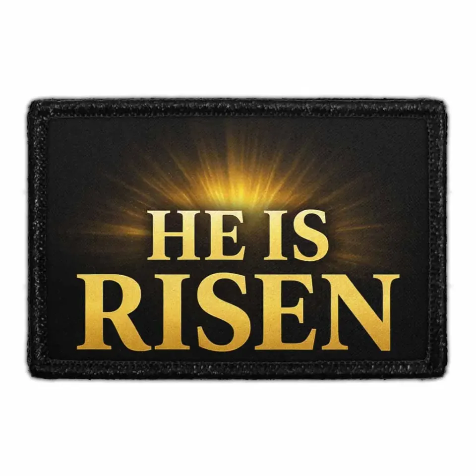 Pull Patch He Is Risen patch 7,6x5 cm tro