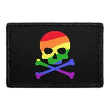 Pull Patch Skull LGBTQ patch velcro dødning