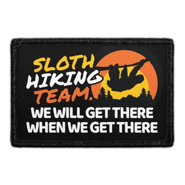 Pull Patch Sloth Hiking Team patch 7,6x5 cm