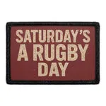 Pull Patch Saturday's A Rugby Day patch velcro rugby