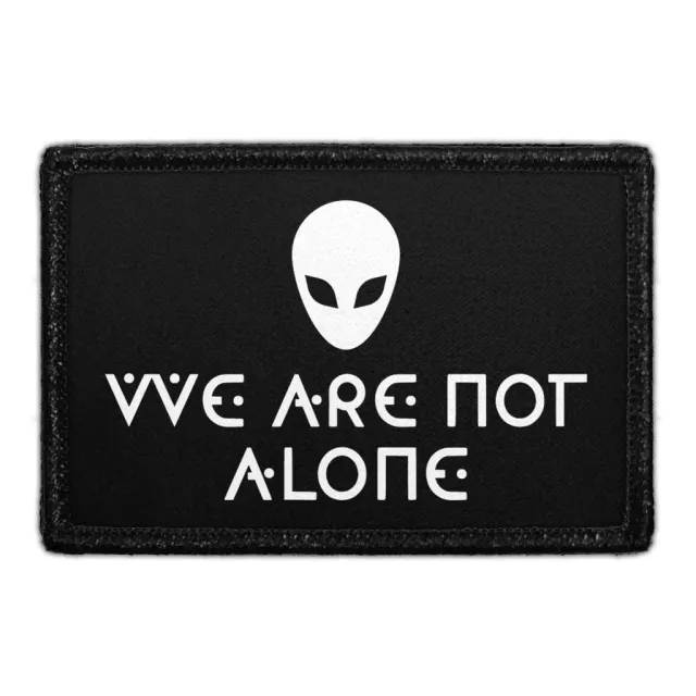 Pull Patch Alien Head We Are Not Alone velcromærke