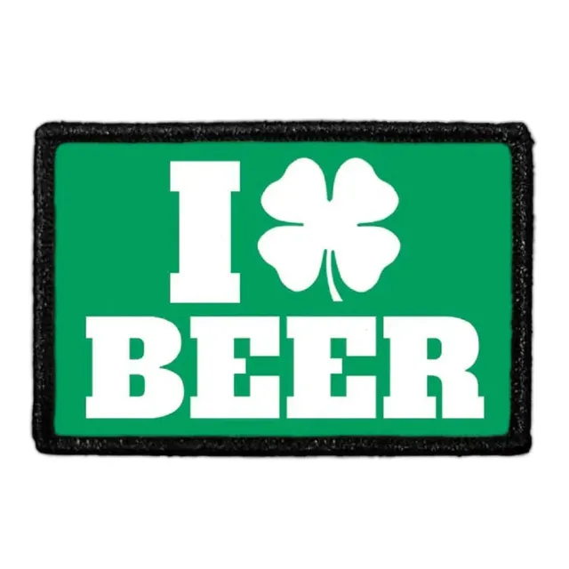 Pull Patch I Shamrock Beer patch velcro grøn