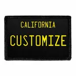 Pull Patch California License Plate patch egen tekst