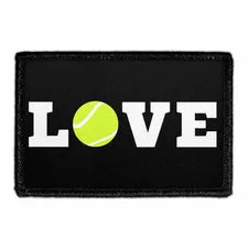 Pull Patch Love Tennis patch velcro tennismotiv
