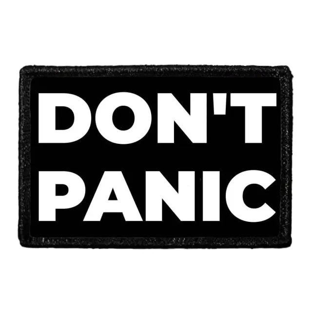 Pull Patch Don't Panic patch 1 stk klassisk