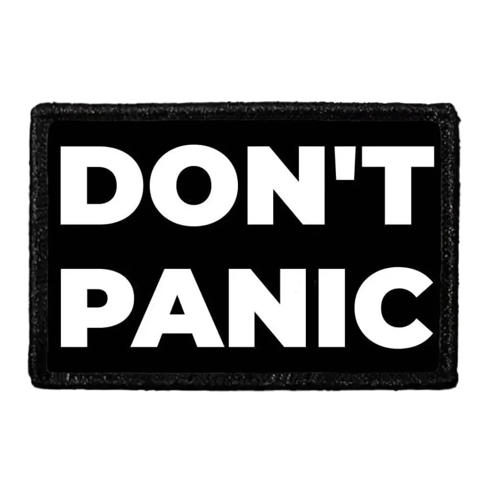 Pull Patch Don't Panic patch 1 stk klassisk