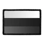 Pull Patch Russia Flag patch sort hvid velcro