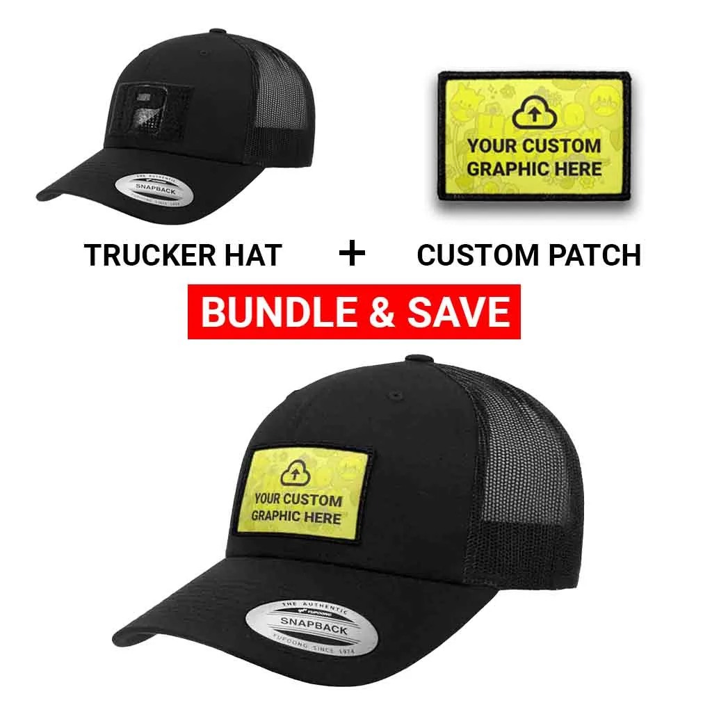 Pull Patch Custom Graphic truckerhat sort + patch