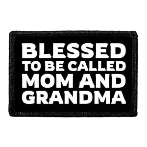 Pull Patch Blessed Mom Grandma patch velcro