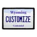 Pull Patch Wyoming License Plate patch personlig