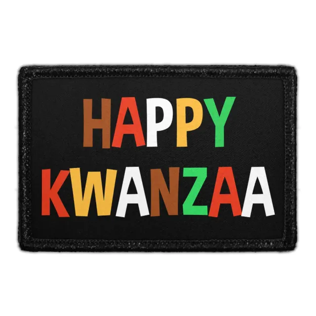 Pull Patch Kwanzaa Greetings patch 7,6x5 cm velcro