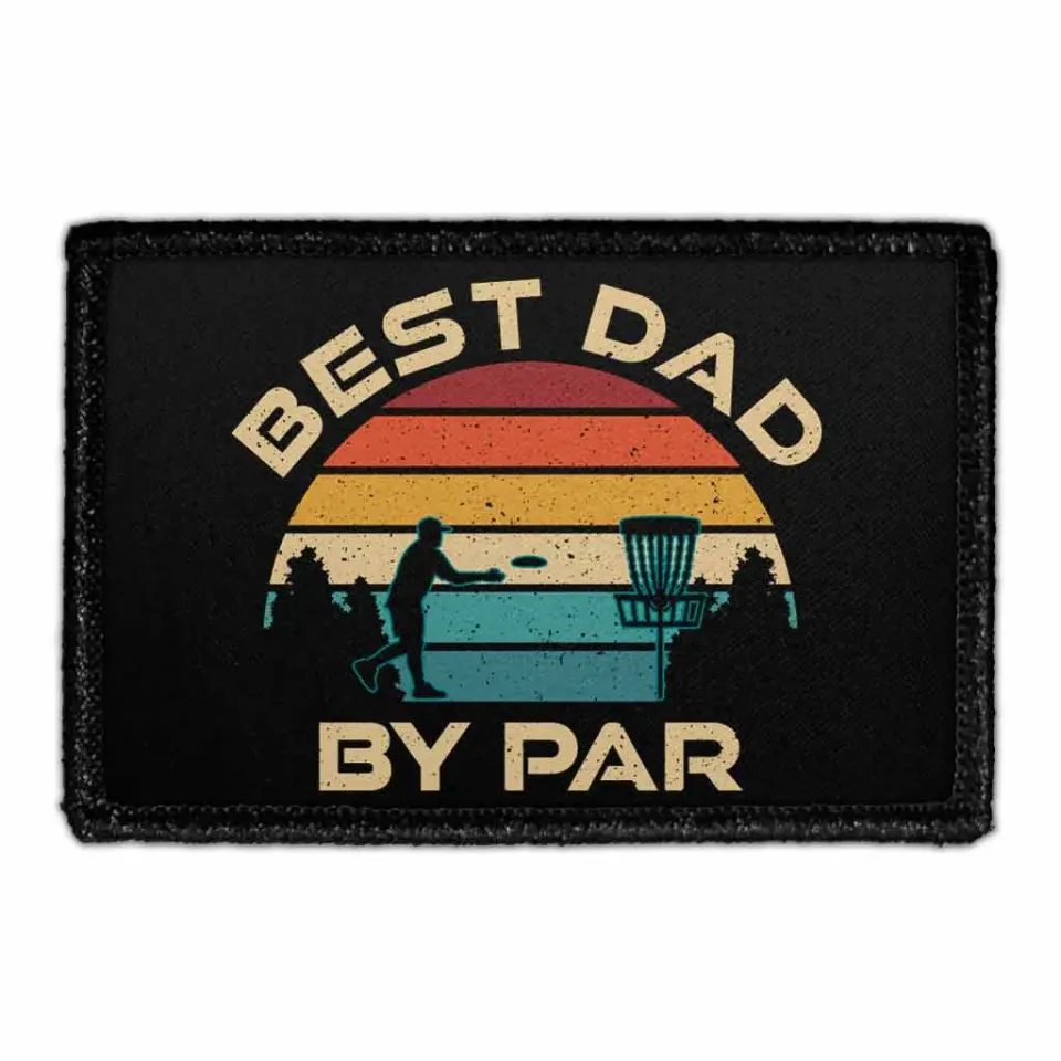 Pull Patch Best Dad By Par patch med velcro 1 stk