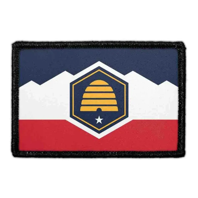 Pull Patch Utah State Flag patch 76x51 mm farve