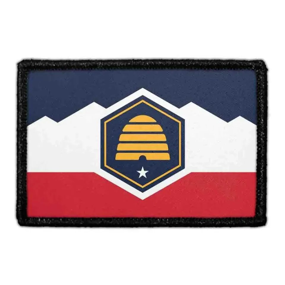 Pull Patch Utah State Flag patch 76x51 mm farve