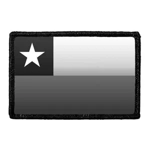 Pull Patch Chile Flag patch sort-hvid