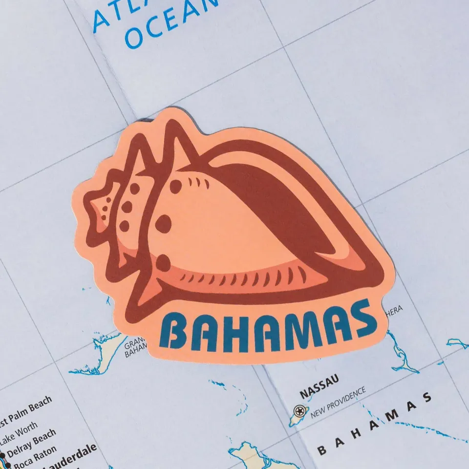 Vagabond Heart Bahamas klistermærke mat vejrbestandig