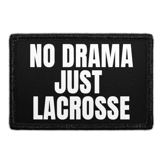 Pull Patch No Drama Lacrosse patch 76x51 mm velcro