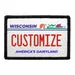 Pull Patch Wisconsin License Plate patch tilpasbar 1 stk