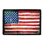 Pull Patch American Flag Distressed patch velcro 76 mm