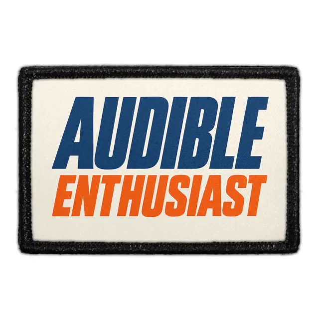 Pull Patch Audible Enthusiast patch 3x2 velcro football