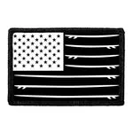 Pull Patch US Flag Surfboards Black and White patch velcro