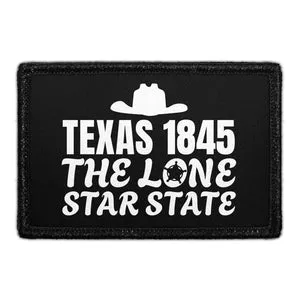 Pull Patch Texas 1845 The Lone Star State patch 3x2 velcro