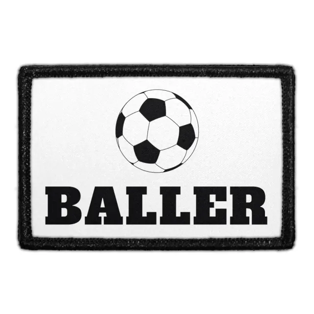 Pull Patch Baller Soccer patch aftagelig 76x51 mm