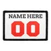 Pull Patch Customizable Jersey patch rød hvid sort velcro