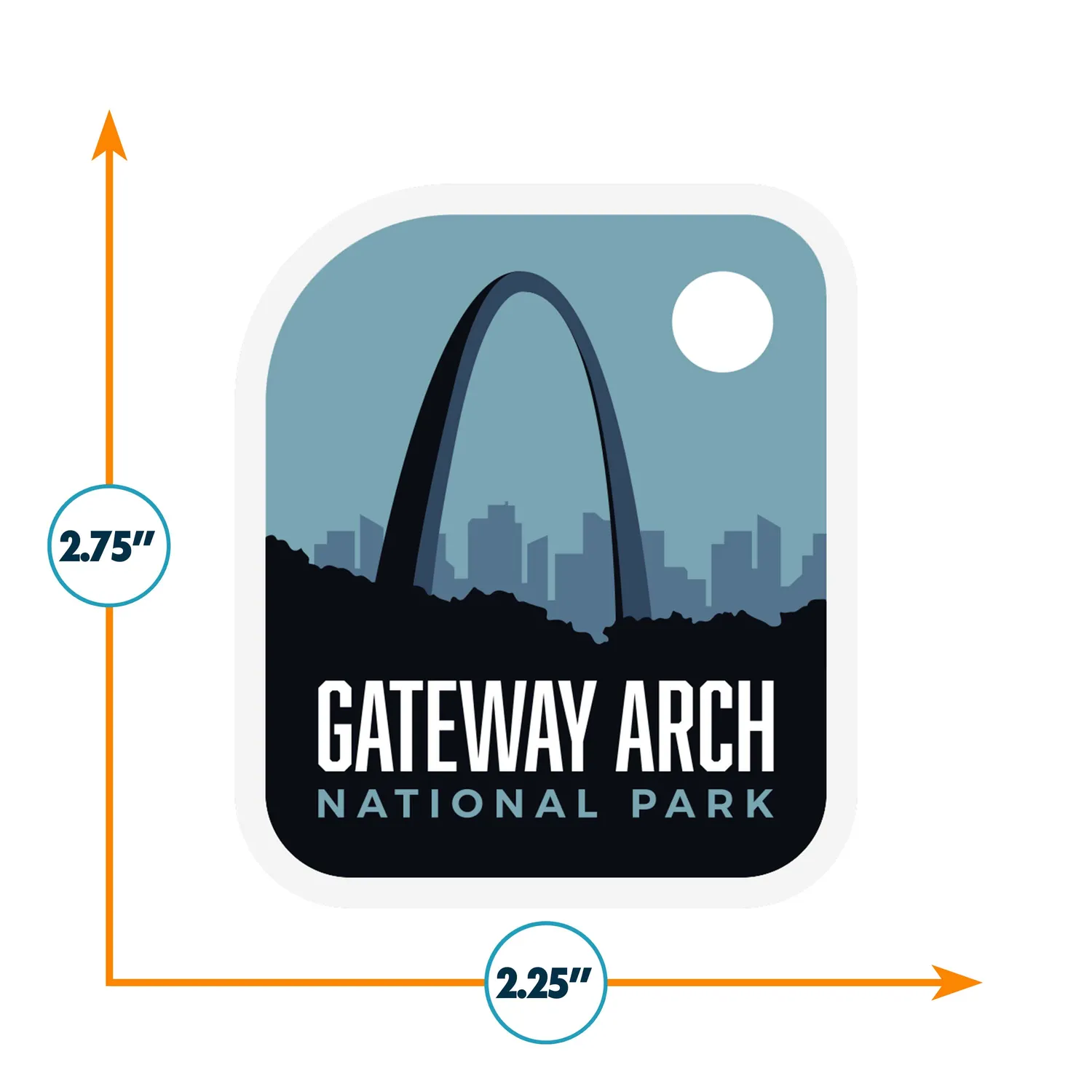 Vagabond Heart Gateway Arch klistermærke vejrbestandig