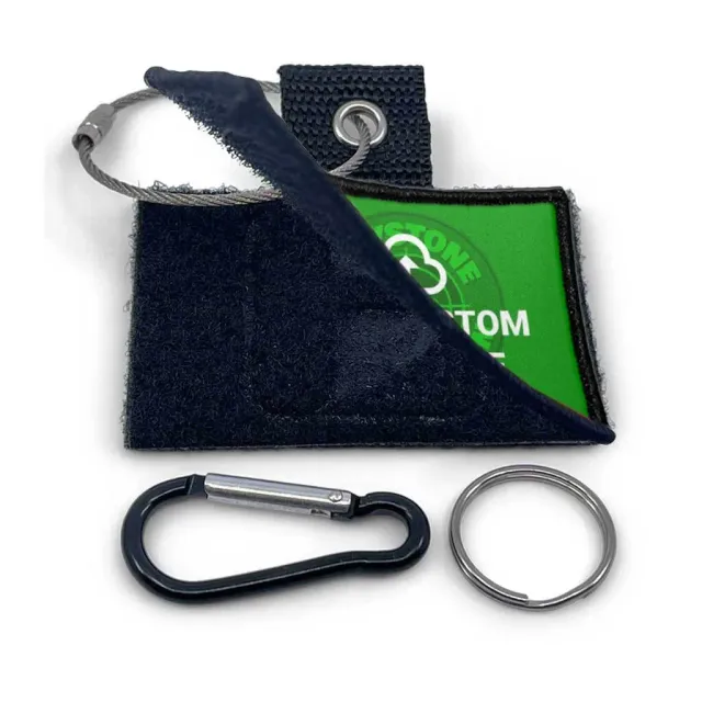Pull Patch Custom Logo + Tag sæt 76x51 mm logo