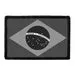 Pull Patch Brazil Flag patch sort-hvid 76 mm