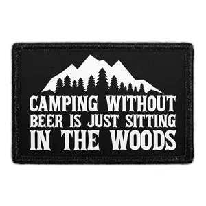 Pull Patch Camping Without Beer patch 7,6x5 cm
