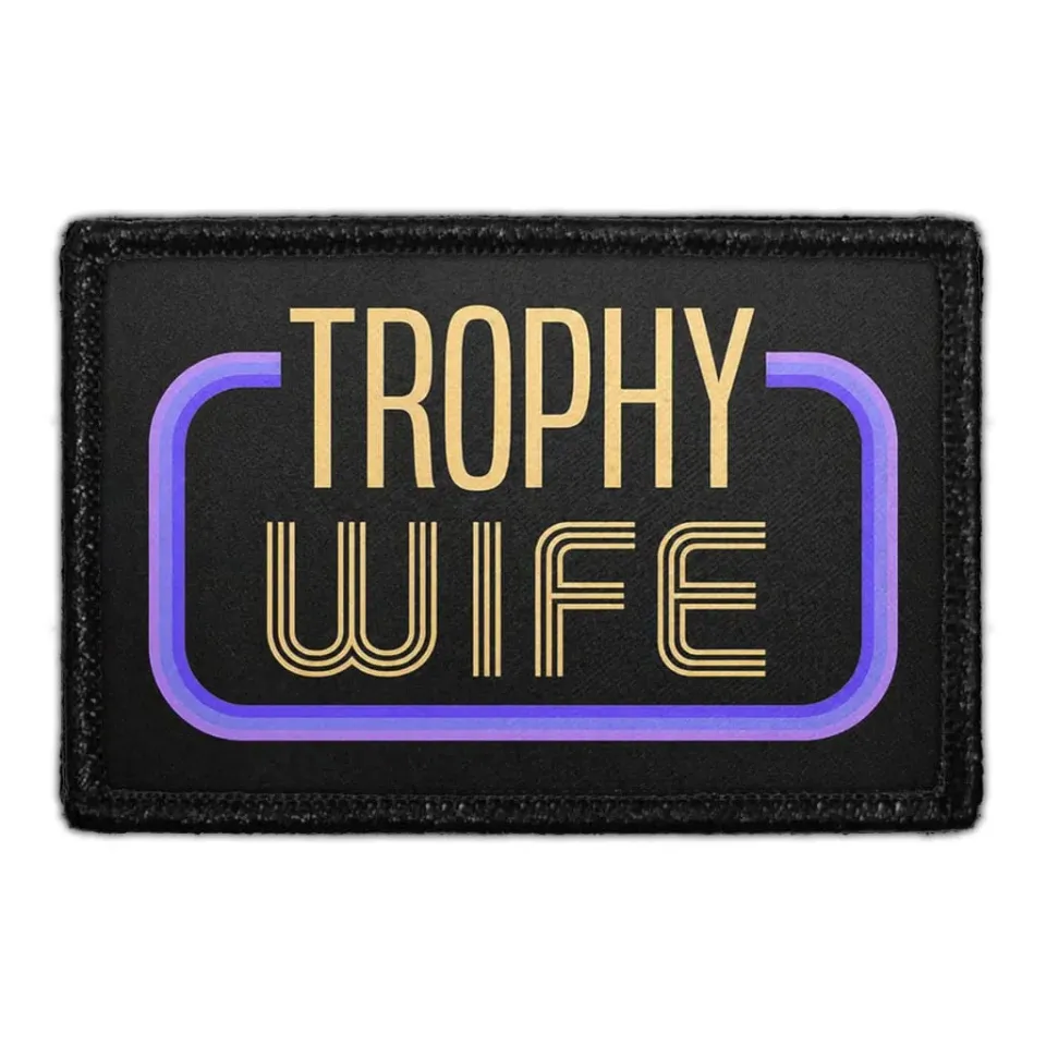 Pull Patch Trophy Wife patch med velcro bryllup