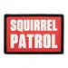 Pull Patch Squirrel Patrol velcro patch 7,6x5 cm
