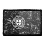 Pull Patch Portugal Flag patch sort hvid distressed