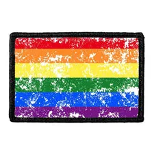 Pull Patch Rainbow Flag Distressed patch velcro farve