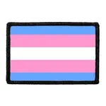 Pull Patch Trans Pride Flag patch med velcro lyseblå