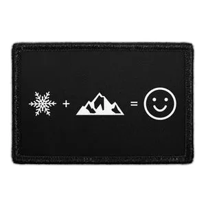Pull Patch Snow + Mountain = Happy patch 7,6x5 cm