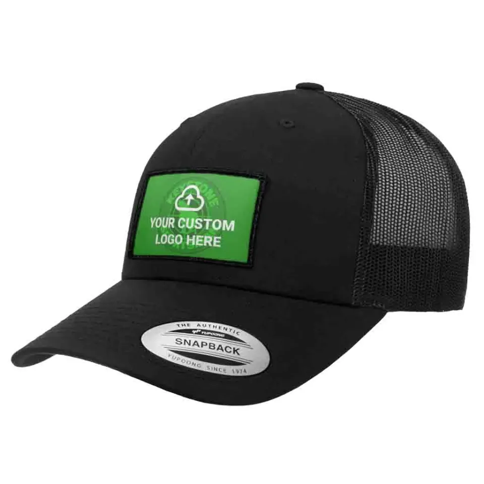 Pull Patch Custom Logo + Trucker kasket sort bundle