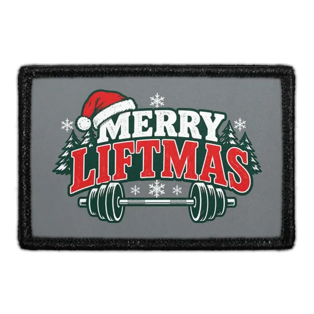 Pull Patch Merry Liftmas patch 3x2 jule fitnessmærke