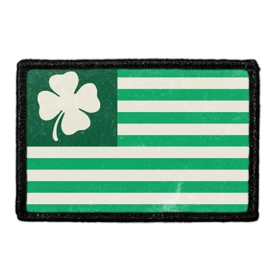 Pull Patch Shamrock Flag Large patch