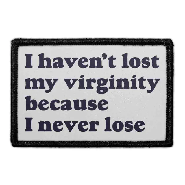 Pull Patch Never Lose patch med velcro sjov tekst