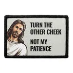 Pull Patch Turn The Other Cheek patch med velcro Jesus